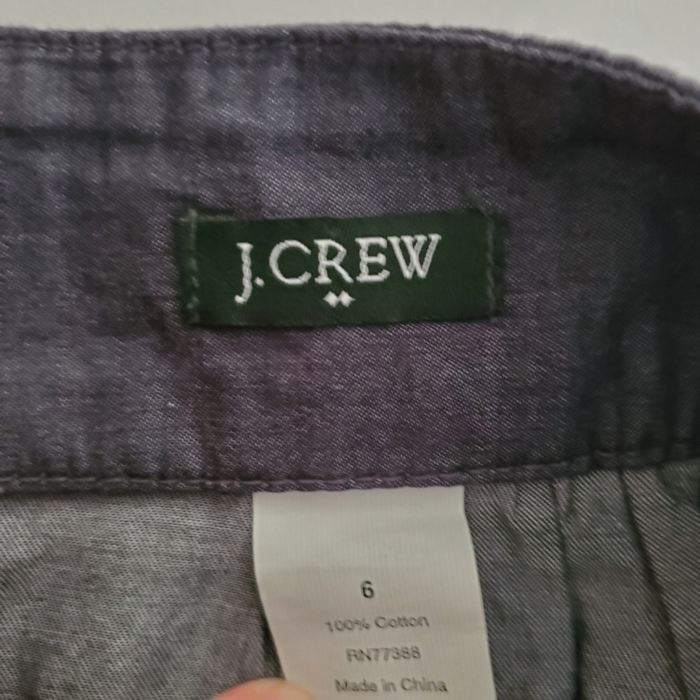 J.Crew mini skirt‎ chambray size 6 - Picture 5 of 5